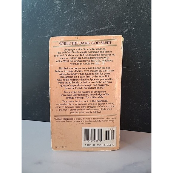 The Belgariad Ser.: Pawn of Prophecy by David Eddings (1986, Mass Market) - Picture 9 of 10